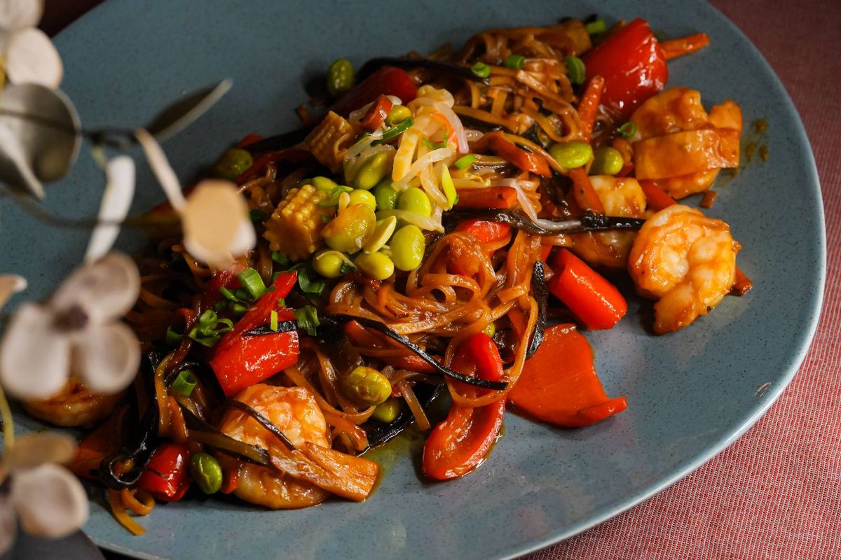 Noodles cu Creveti